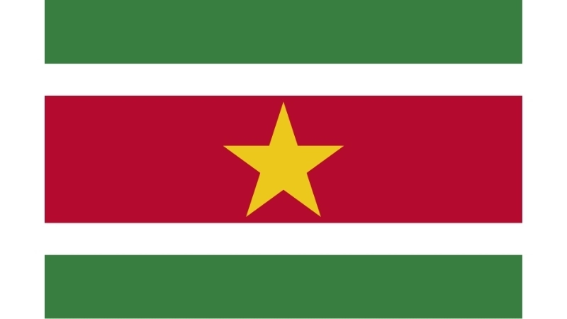 Đặc điểm hình dạng của Quốc kỳ Suriname hiện tại
