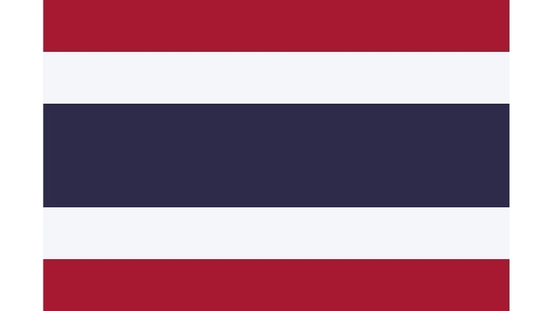 Đặc điểm hình dạng của Quốc kỳ Thái Lan hiện tại