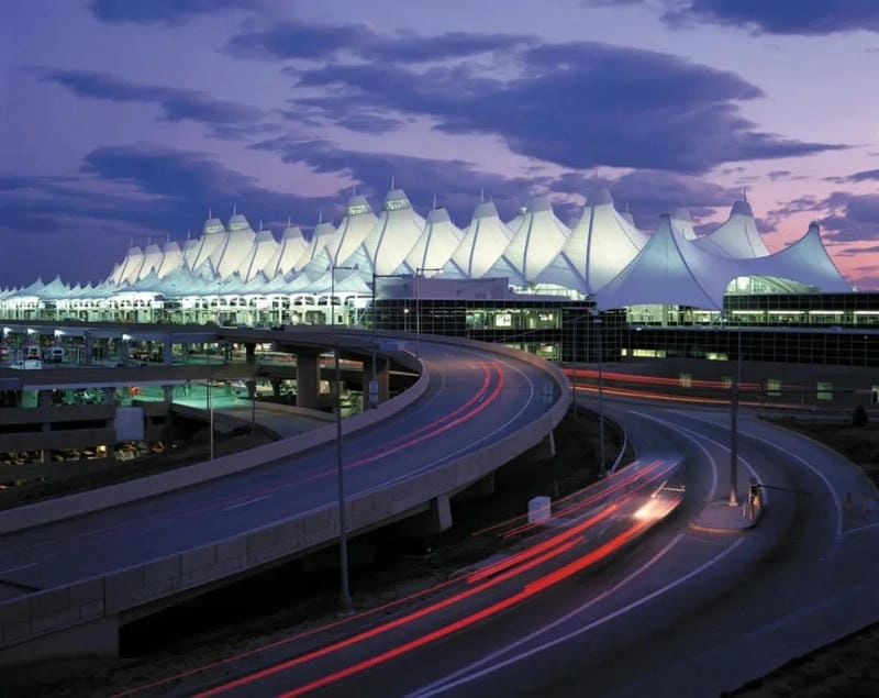 Ngắm nhìn Denver International Airport hình ảnh độc đáo