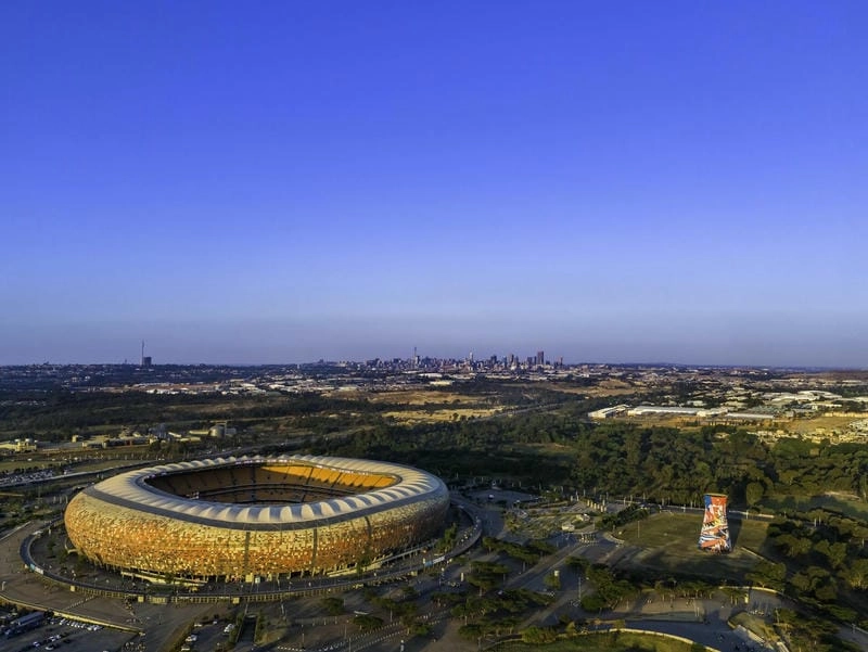Khám phá Ảnh Sân vận động FNB Stadium Johannesburg đẹp mắt