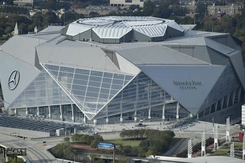 Kiến trúc Mercedes-Benz Stadium gây ấn tượng mạnh với người xem