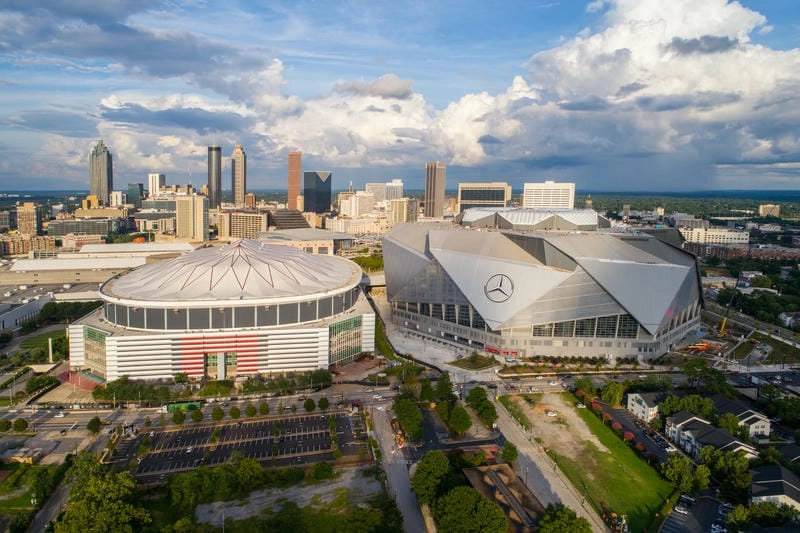 Mercedes-Benz Stadium hình ảnh thu hút nhiều lượt tìm kiếm