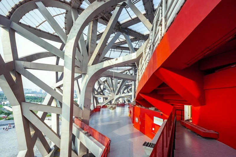 Chiêm ngưỡng Hình ảnh Sân vận động Bắc Kinh ban đêm lung linh