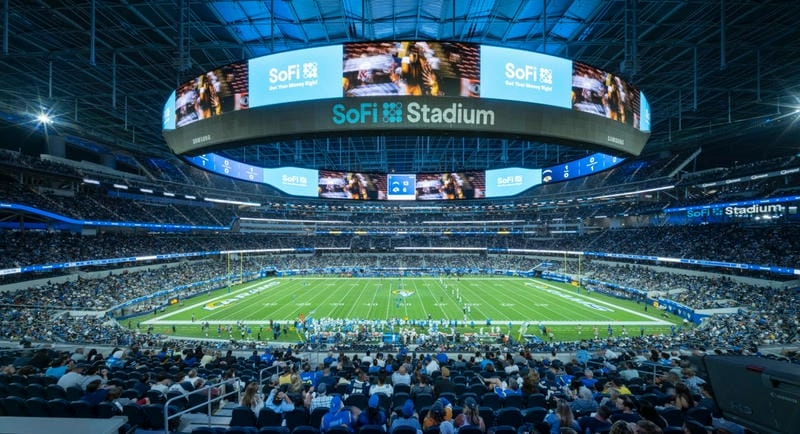 Ngắm nhìn SoFi Stadium hình ảnh rõ nét từng chi tiết