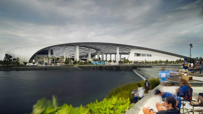 Bên trong Sân vận động Los Angeles Chargers đẳng cấp