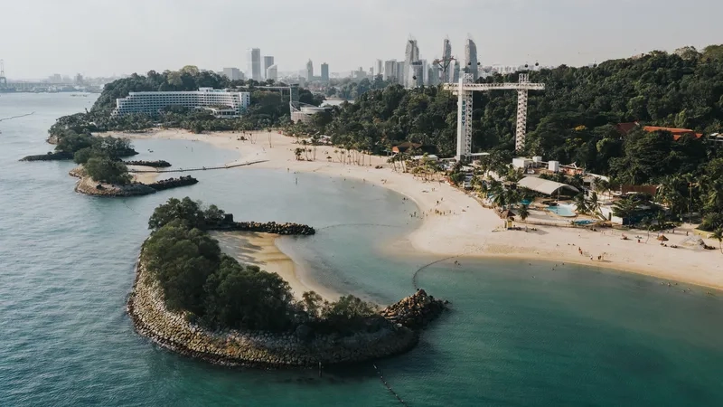Sentosa Island có những bãi biển tuyệt đẹp