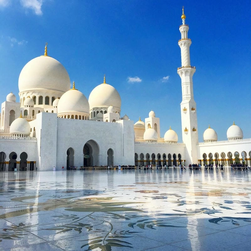 Kiến trúc Sheikh Zayed Grand Mosque tinh tế độc đáo
