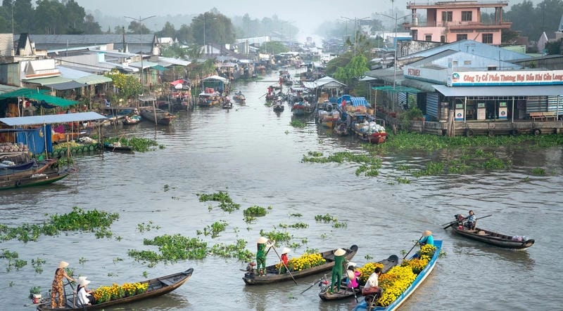 Cảnh quan Sóc Trăng với sông nước hữu tình
