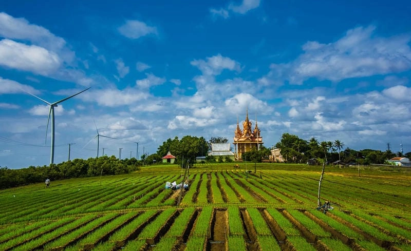 Cảnh quan Sóc Trăng hòa quyện đất trời