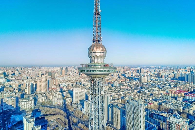 Khám phá Dragon Tower Harbin hình ảnh cùng Tháp Cáp Nhĩ Tân