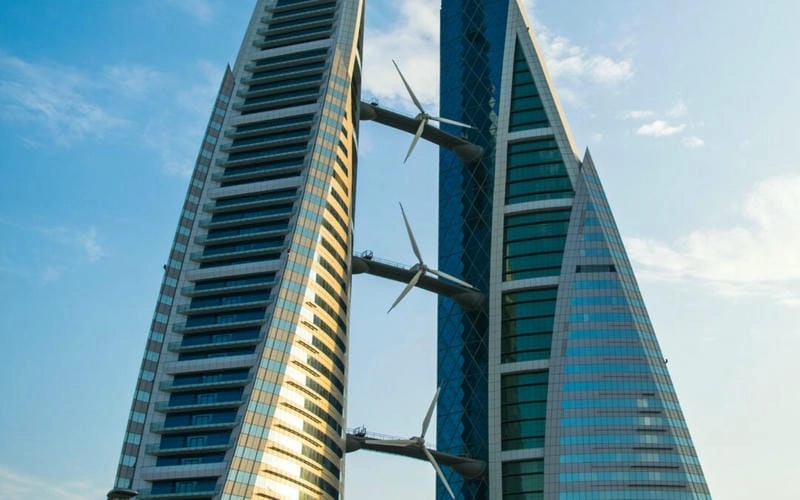 Kiến trúc bền vững tại Bahrain World Trade Center