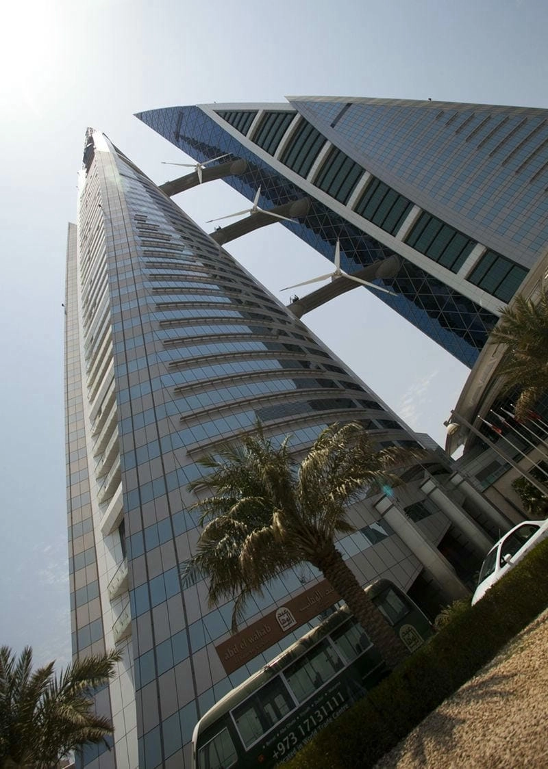 Turbin gió Bahrain World Trade Center tiết kiệm năng lượng