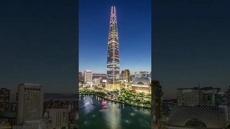 Ngắm nhìn View từ Lotte World Tower bao quát Seoul sầm uất