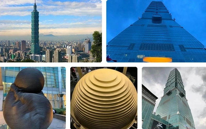 Taipei 101 từ xa nhìn rõ kiến trúc