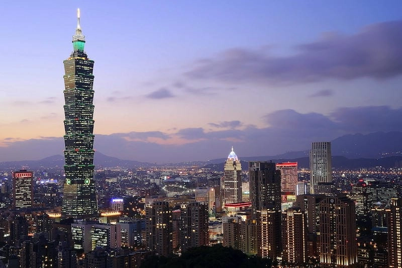 Công trình cao nhất Đài Loan Tháp Taipei 101