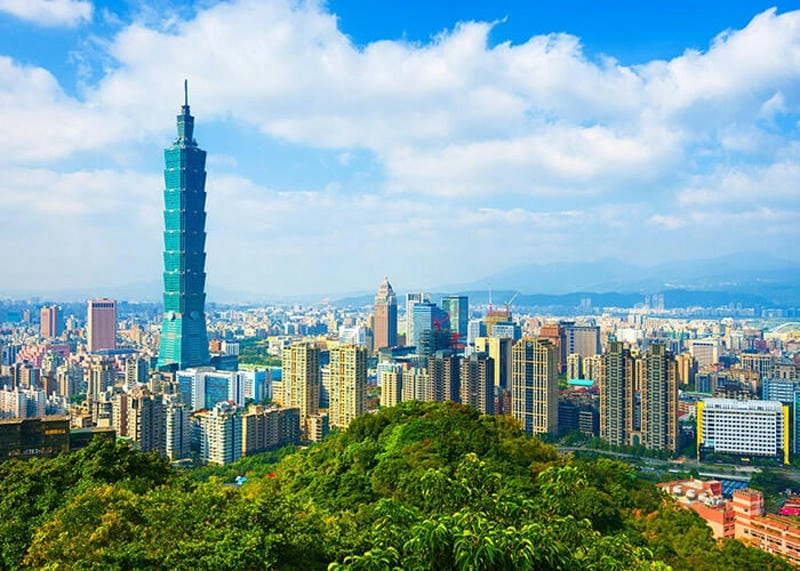 Ảnh Tháp Taipei 101 đẹp nhất từ trên cao