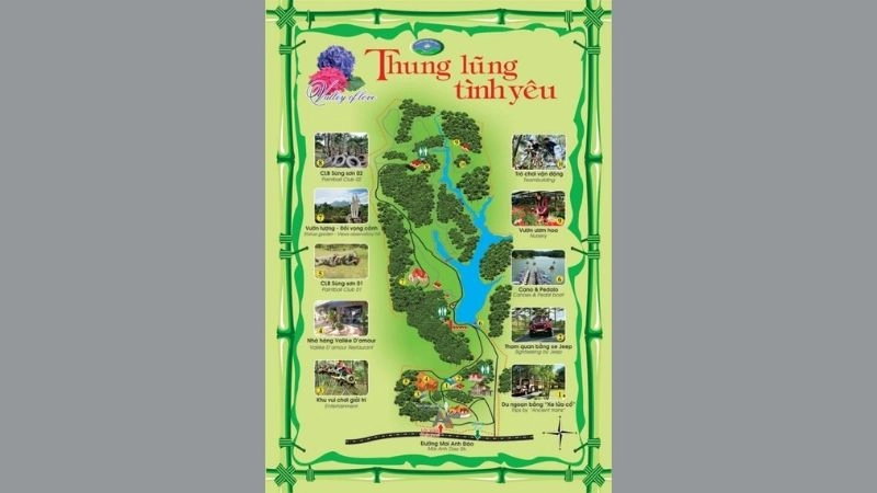 Vườn hoa Thung lũng Tình Yêu ngập tràn sắc hương