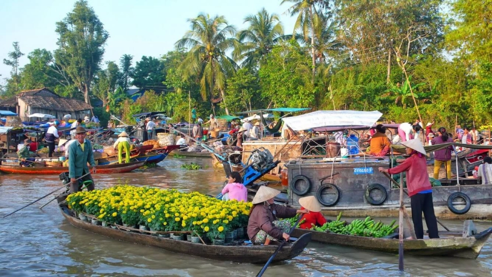 Cảnh quan Tiền Giang với sông nước hữu tình