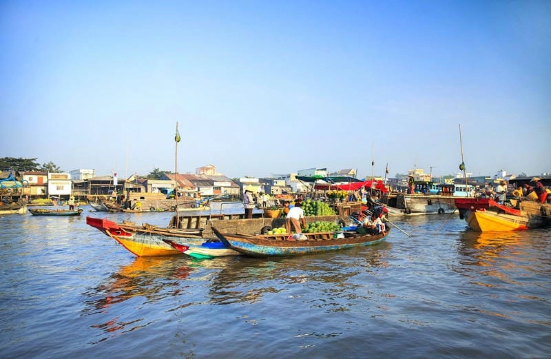 Làng quê yên ả trong bình yên Tiền Giang
