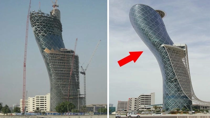 Thiết kế Capital Gate độc đáo Tòa nhà Capital Gate nổi bật