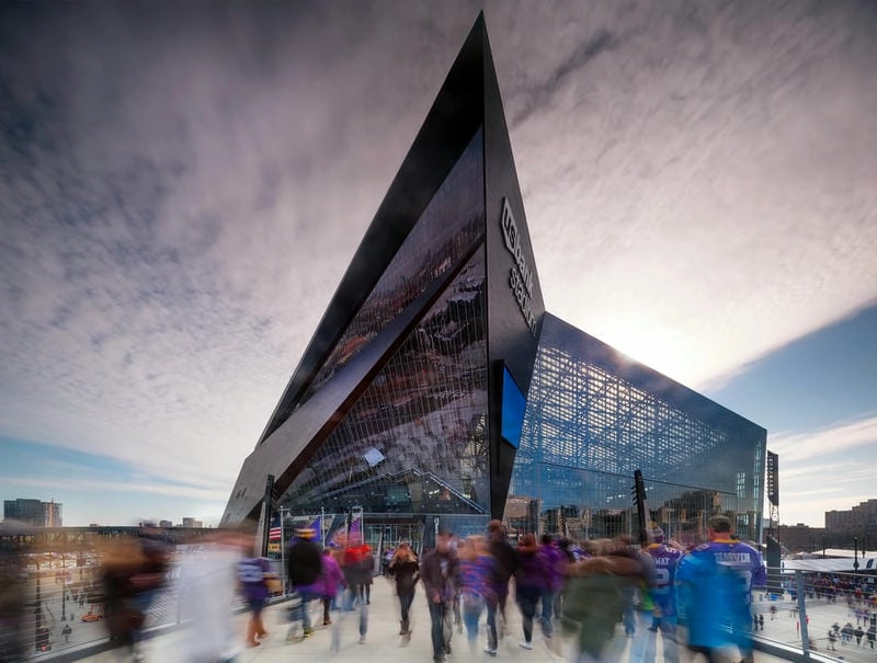 Chiêm ngưỡng Mái che U.S. Bank Stadium siêu độc đáo
