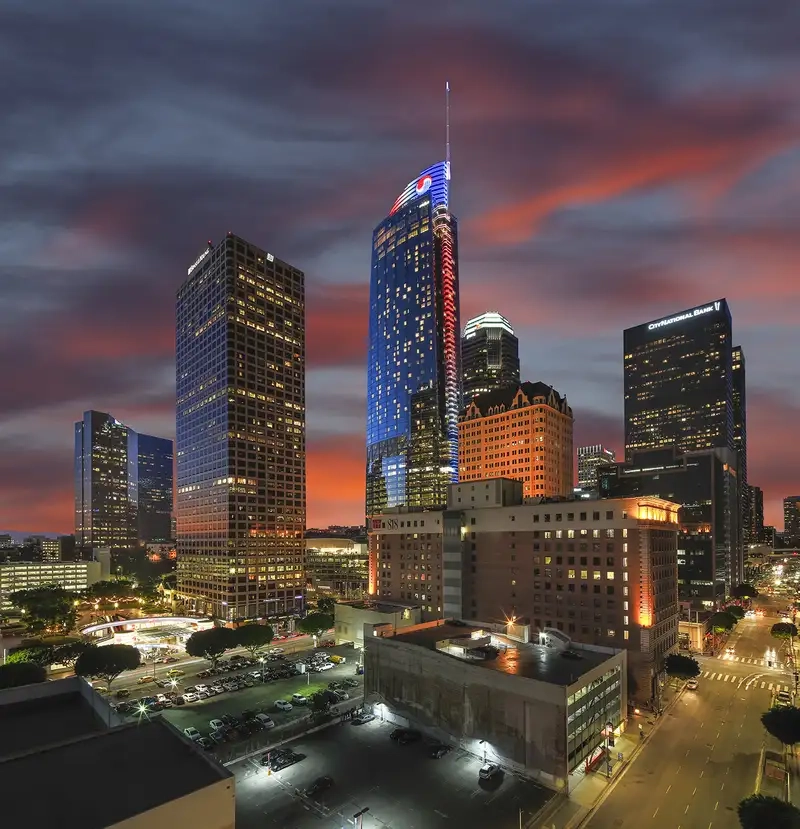 Khám phá ảnh Tòa nhà Wilshire Grand Center Los Angeles tuyệt đẹp