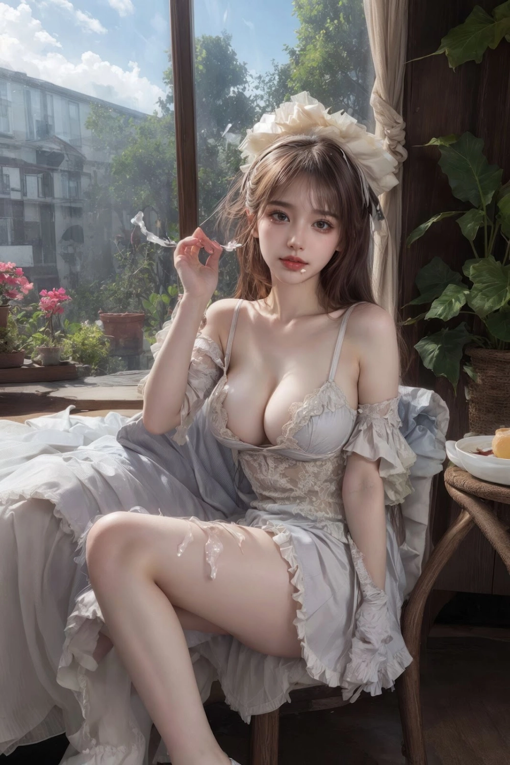 Gái xinh vú to khoe hàng sexy nóng bỏng cuốn hút vòng một bốc lửa