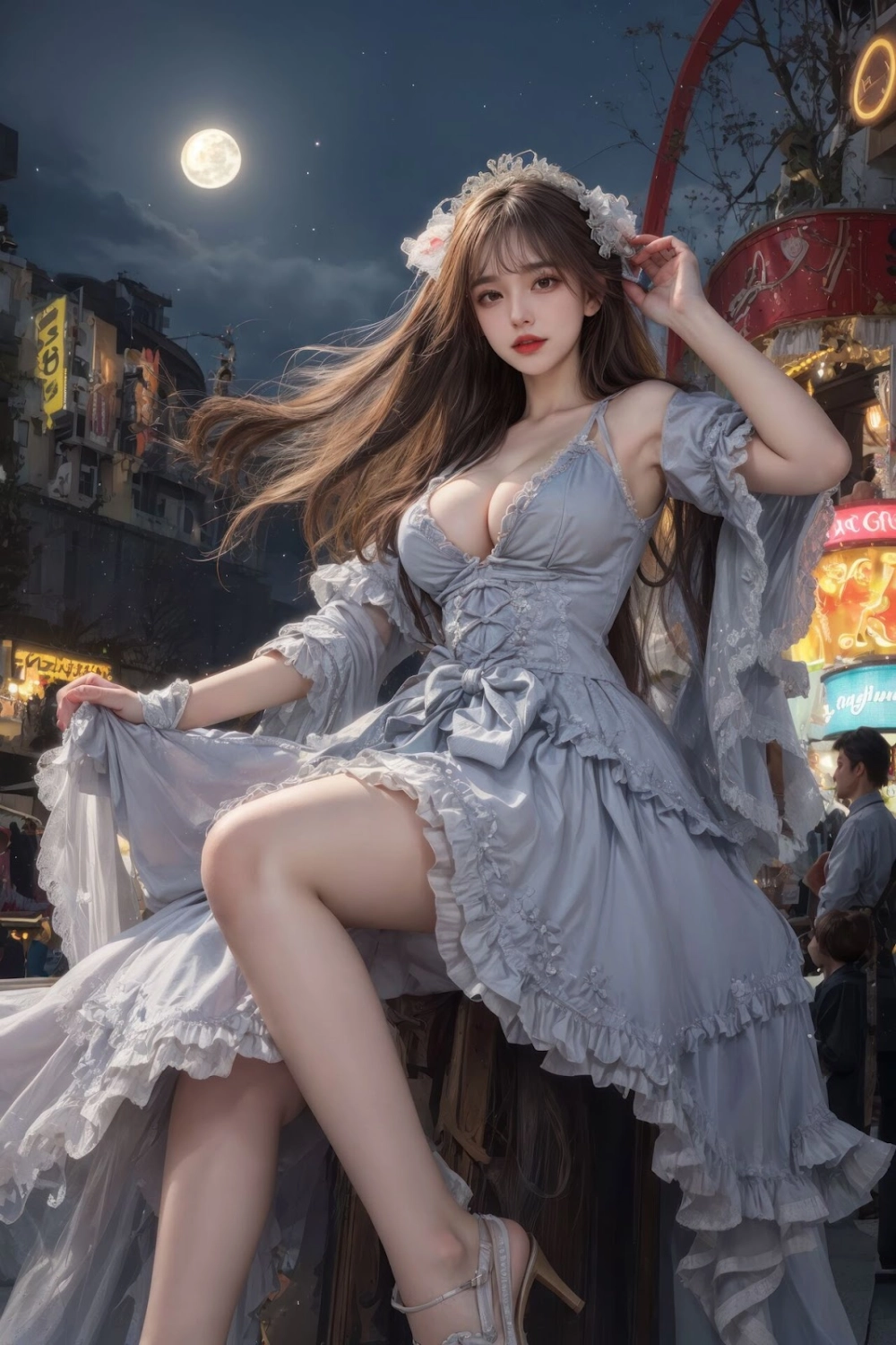 Gái xinh khoe hàng công cộng sexy nóng bỏng cuốn hút dục vọng ngoài trời