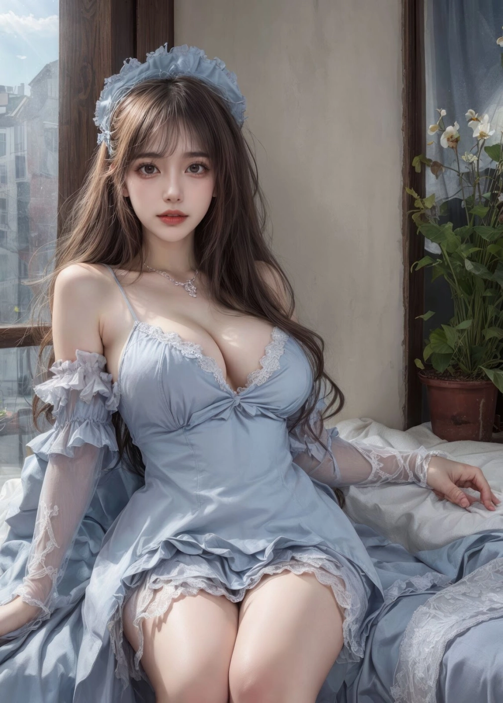 Gái xinh cấp 3 vú to sexy nóng bỏng cuốn hút vẻ đồng phục gợi dục