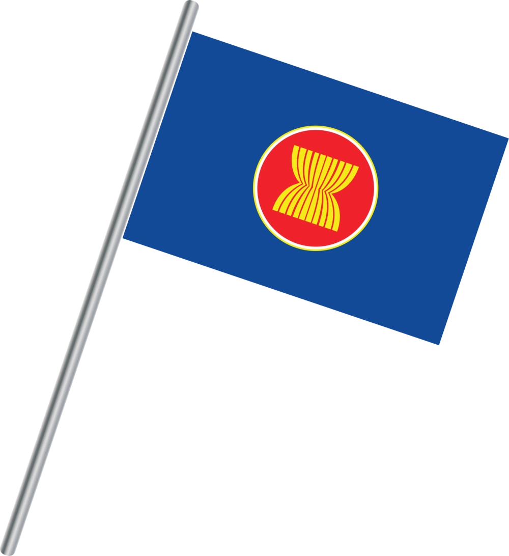 Quốc kỳ ASEAN png tiện lợi cho trình chiếu số