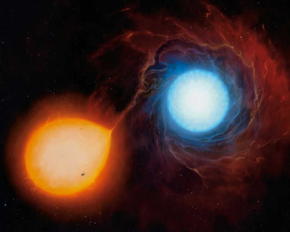 Sao đôi trong không gian tạo cảnh tượng cân xứng