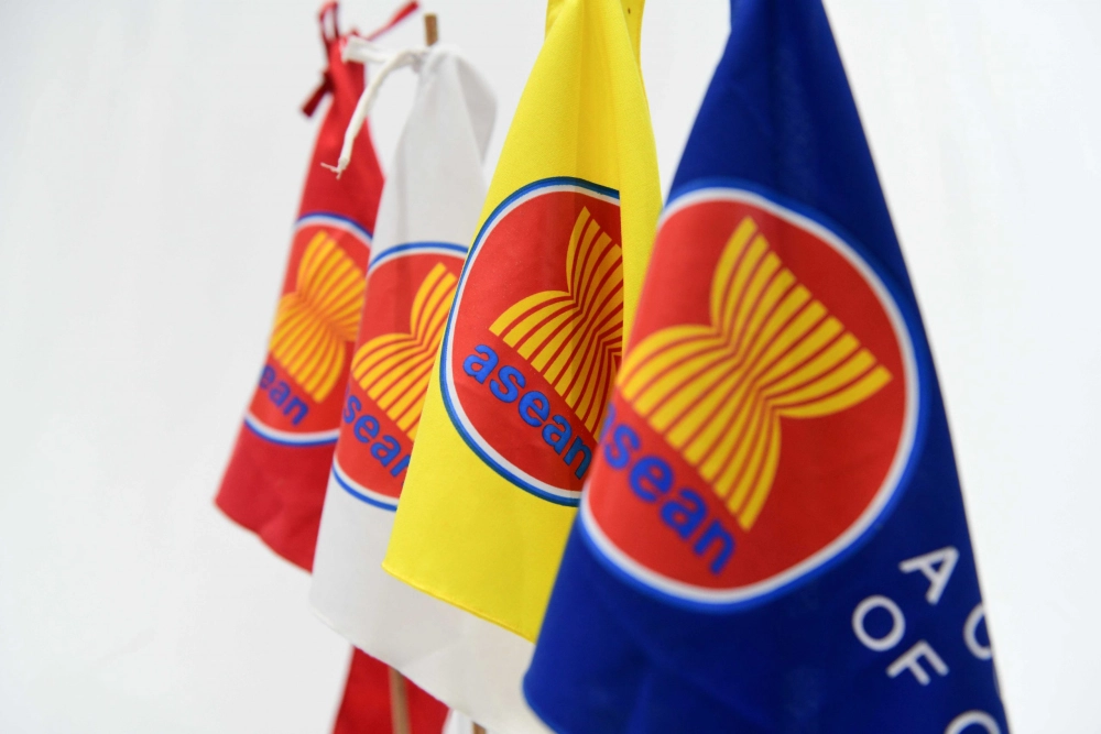 Quốc kỳ ASEAN xuất hiện trong các lễ kỷ niệm chung