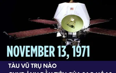 Tàu vũ trụ đầu tiên tiếp cận và chụp ảnh sao Hỏa là gì?