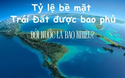 Diện tích mặt nước chiếm bao nhiêu trên Trái Đất?