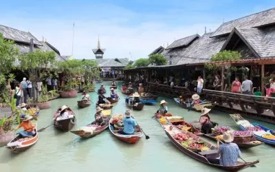 Chợ nổi Damnoen Saduak – Không gian văn hóa Thái đặc sắc