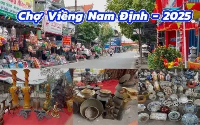 Chợ Viềng Nam Định phiên chợ cầu may đầu xuân nổi tiếng