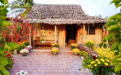Tuyển chọn ảnh Nhà lá miền Tây mang nét đẹp chân phương