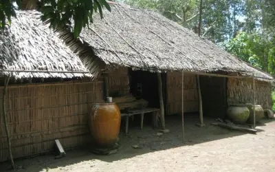 Ảnh Nhà mái lá Phú Yên mang vẻ đẹp mộc mạc và yên bình