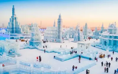 Tháp Cáp Nhĩ Tân – Biểu tượng kiến trúc bên sông Tùng Hoa