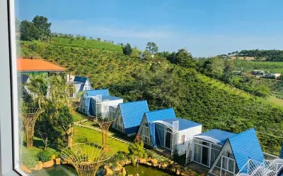Chiêm ngưỡng ảnh Villa đồi chè Bảo Lộc siêu thơ mộng