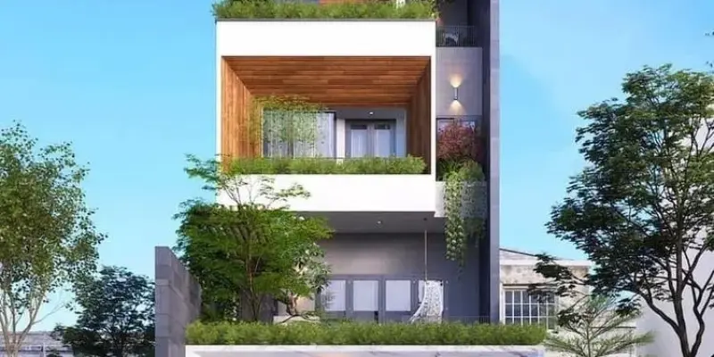 Ảnh Nhà ống Đà Nẵng đẹp sang trọng mang phong cách tối giản