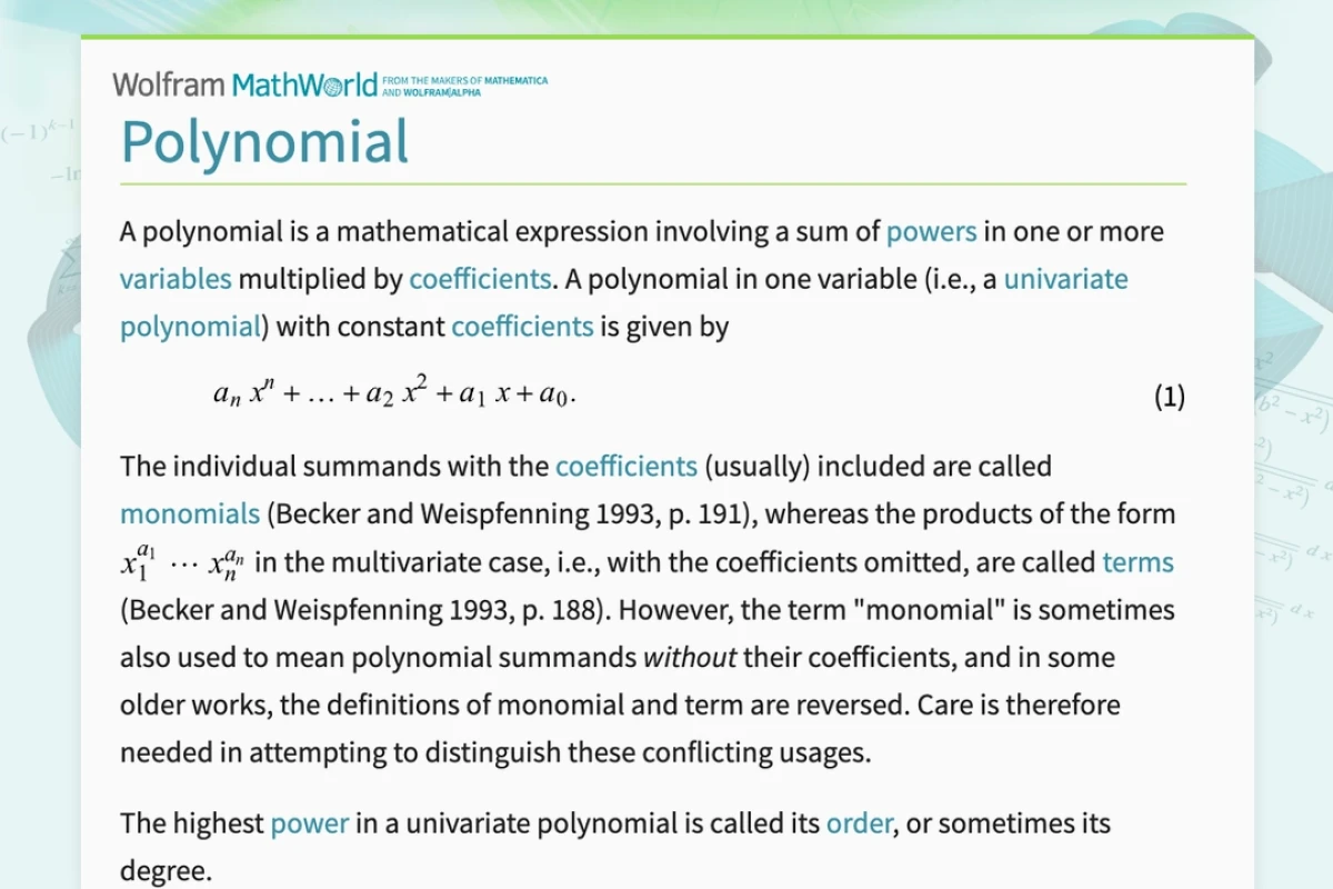 Polynomial là gì? Khám phá định nghĩa và ứng dụng trong toán học