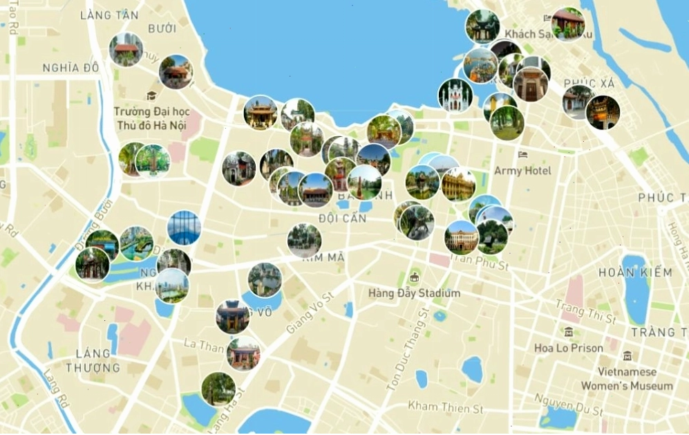 Bản đồ du lịch quận Ba Đình với Lăng Chủ tịch Hồ Chí Minh