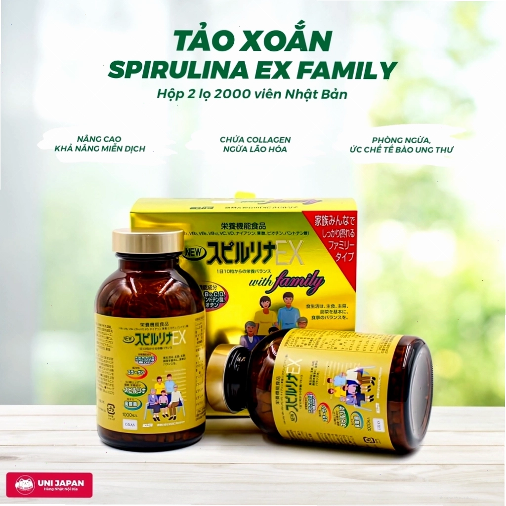 Bao bì sản phẩm tảo vàng Nhật Bản