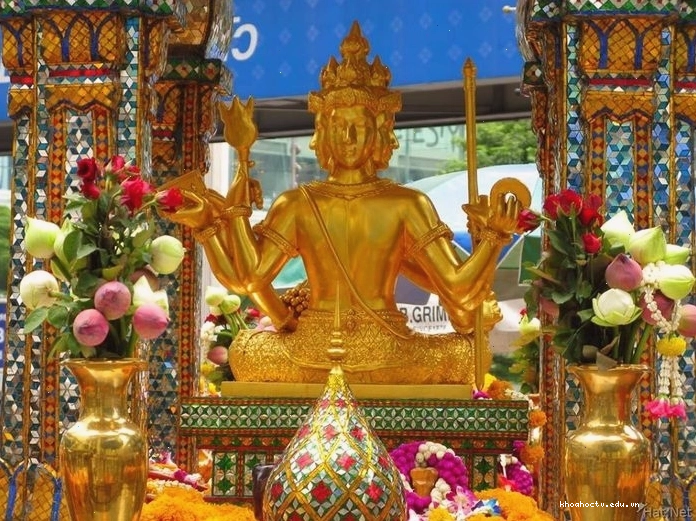 Biểu tượng trên tay Tứ Diện Phật
