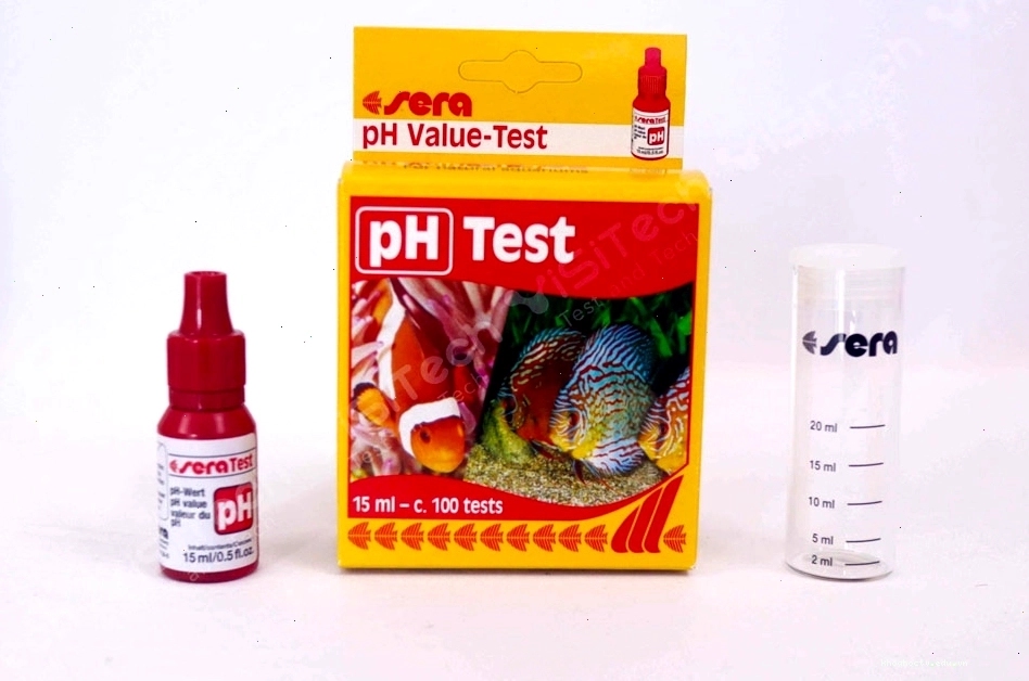 Bộ test pH Sera bao gồm các lọ thuốc thử và bảng màu so sánh
