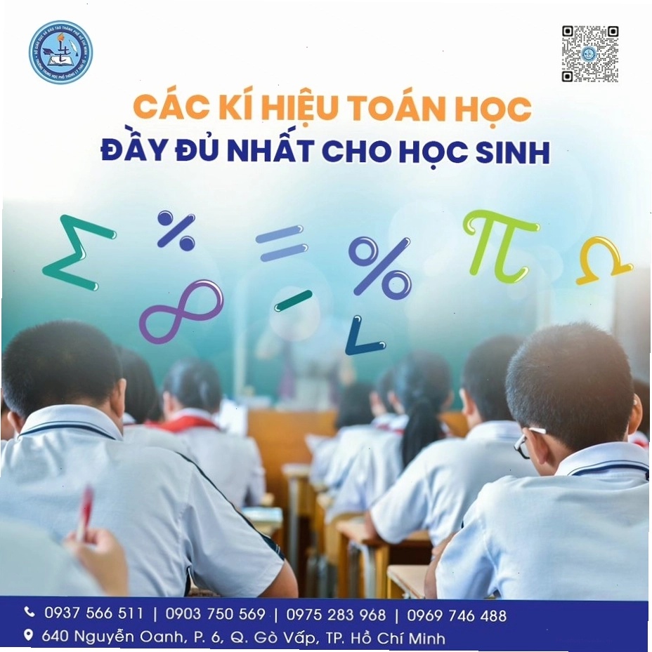 Các ký hiệu toán học thông dụng