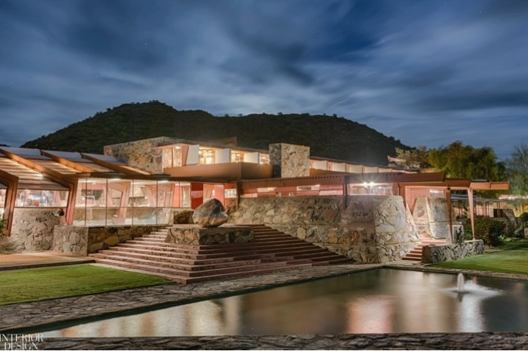 Cảnh quan Taliesin West về đêm lung linh