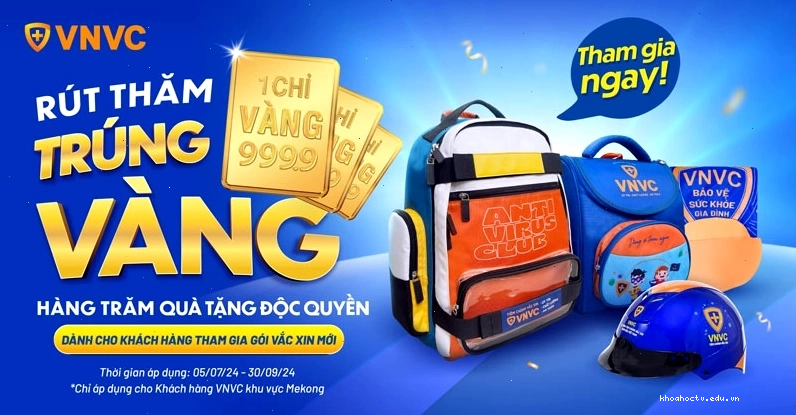 Chương trình rút thăm trúng vàng tại VNVC