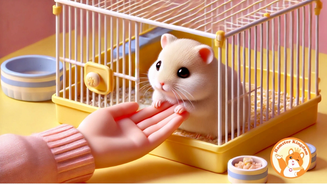 Chuột Hamster Bear đang tự chải chuốt bộ lông